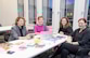 Werkoverleg met Sylvia Huijsmans (SALTO), Marina Bouckaert-den Draak (Fontys), Mara Rooijmans (Stedelijk College) en Saskia Heunks (Programmaleider Trion Opleidingsschool)